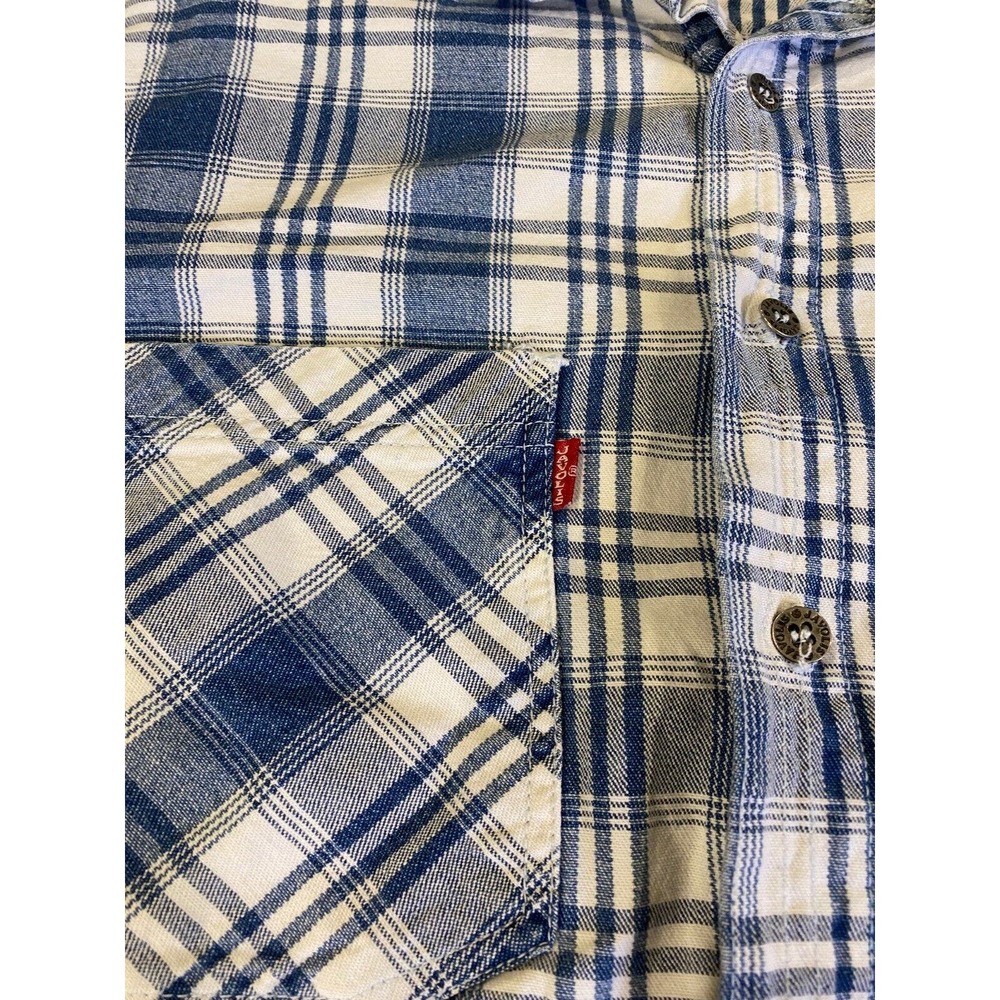 Vintage Javolis Plaid Button Up Cotton Longsleeve Shirt Sz Large - Picture 6 of 10